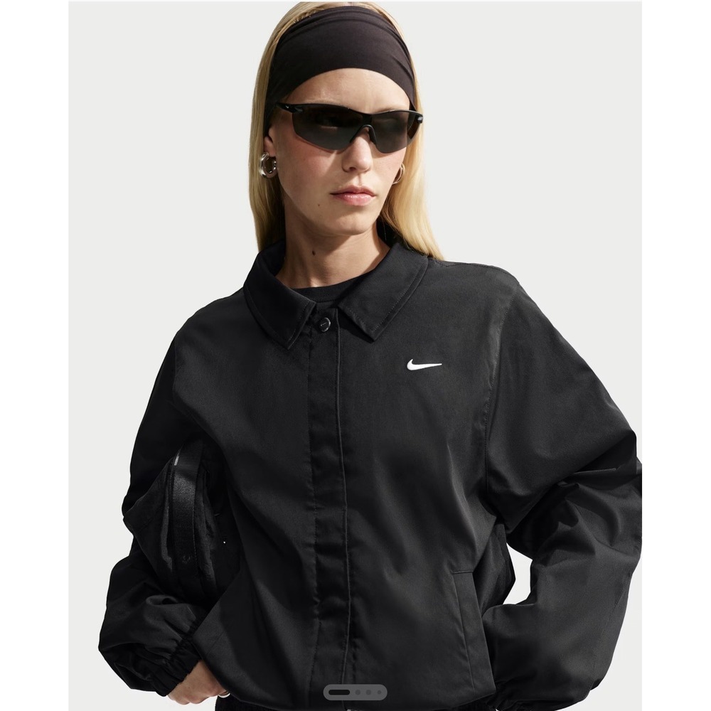 NEW Nike Sportswear Women's Loose Coaches Jacket Black IF0212-010 Size Large